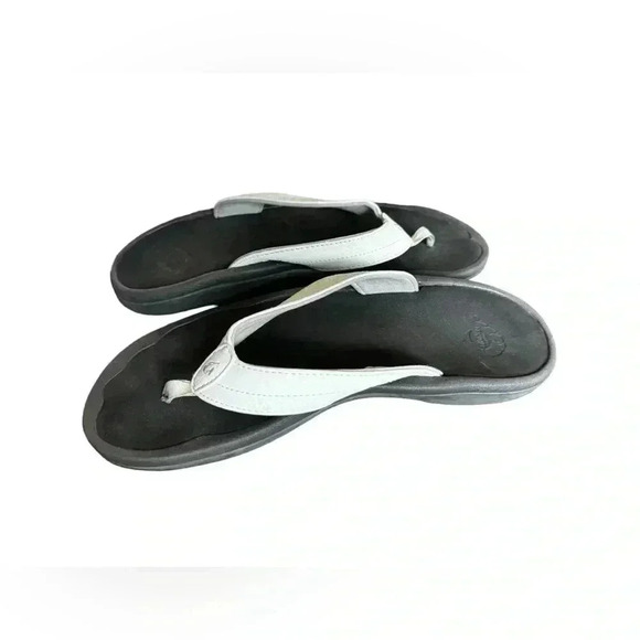 Olukai Ohana Flip Flop Sandals Size W9 Brown Quick-Dry - Picture 2 of 11